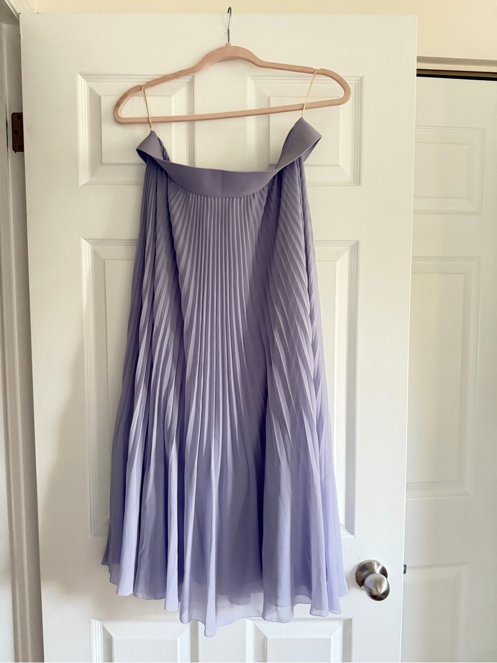 Aritzia Pleated Midi Skirt in Lavender
